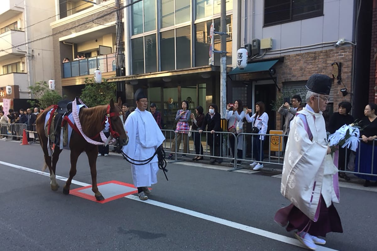 Yabusame Shinji (Herbstfest des Osaka Tenmangu)
