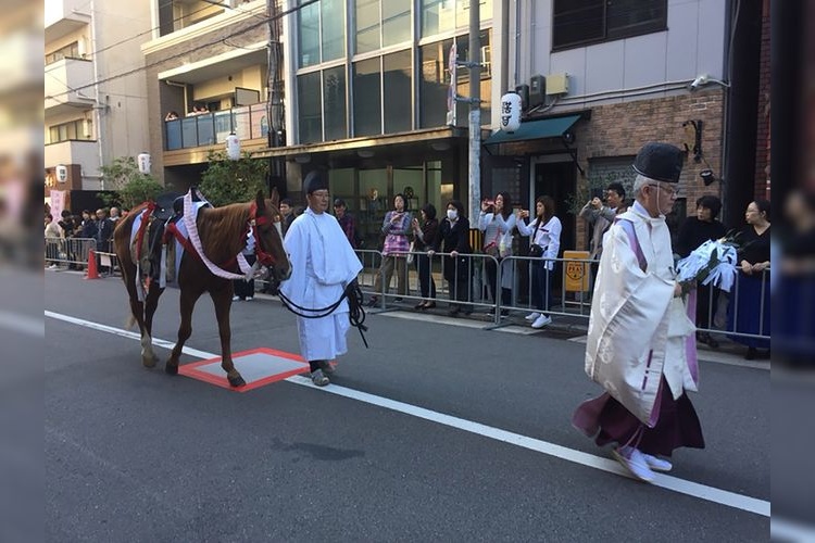 Yabusame Shinji (Herbstfest des Osaka Tenmangu)