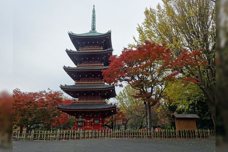 Former Kan'eiji Temple Five-Story Pagoda