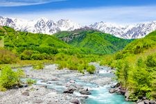 Tourist destination images of Hakuba Ohashi Bridge(2)