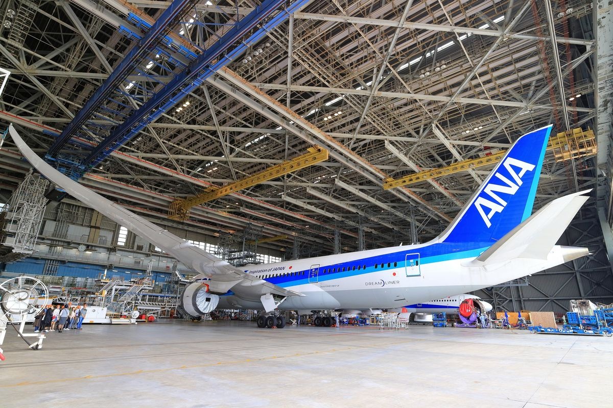 ANA Blue Hangar Tour (Visita al Hangar de ANA)