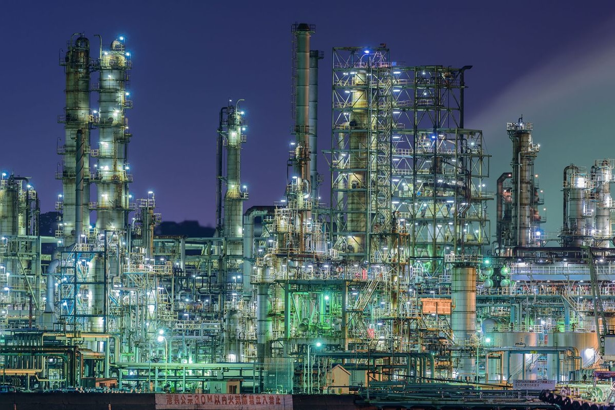 Les paysages nocturnes de la zone industrielle de Keihin