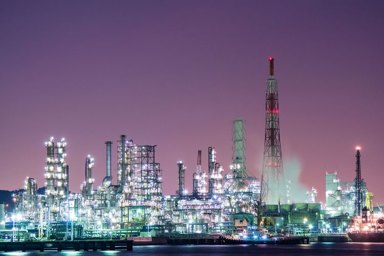Keihin Industrial Zone Night View