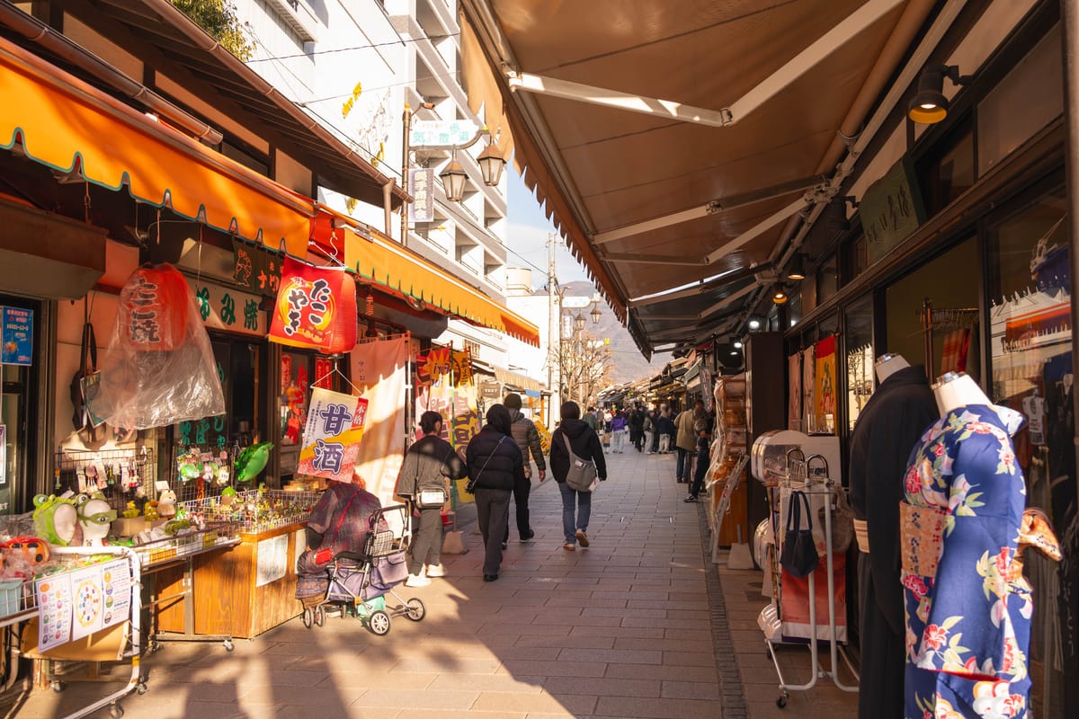 松本城周辺商店街(縄手通り・中町通り)