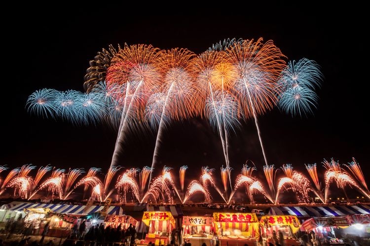 Nagano Ebisu-ko Feuerwerk