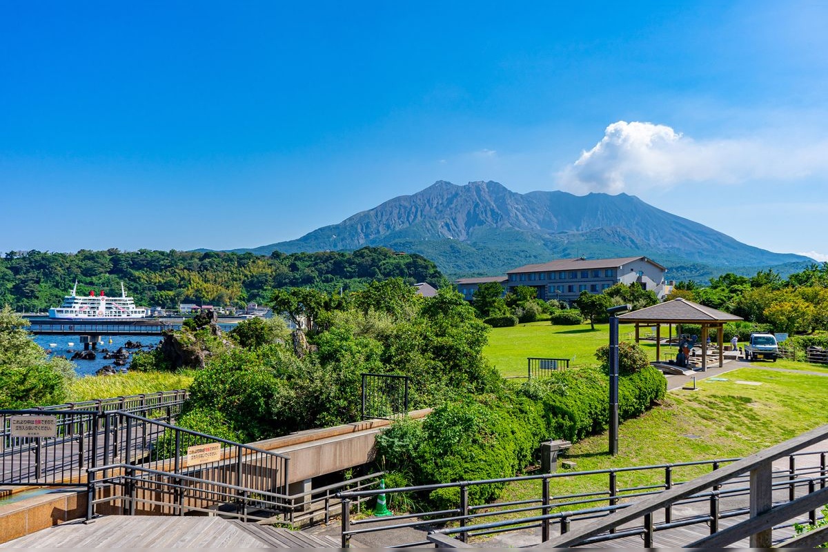 桜島溶岩なぎさ公園足湯