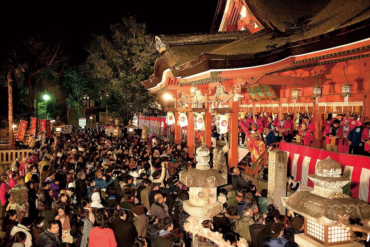 Festival Setsubun à Kibitsu-jinja
