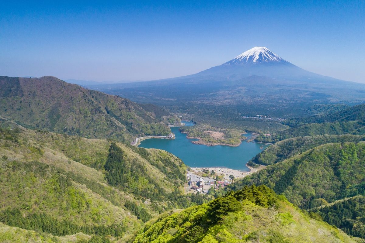 ช่องเขาโชจิน (Shoji Pass) - วิวพาโนรามาของภูเขาไฟฟูจิและทะเลสาบโชจิน