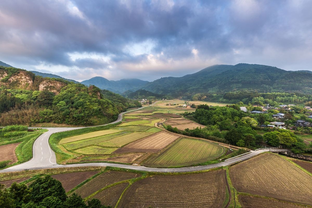 Landschaft der Agrargemeinschaft Kozaki (Tanisho-so)
