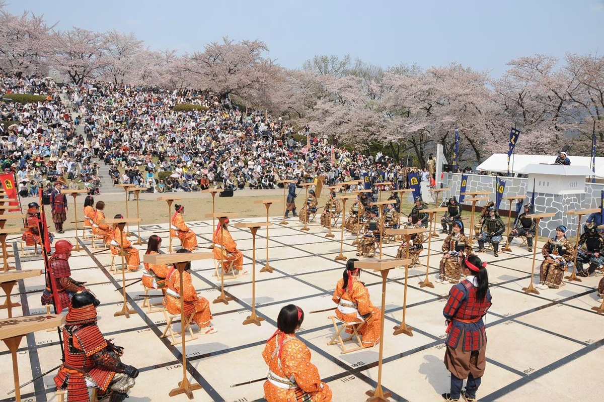 天童桜まつり人間将棋